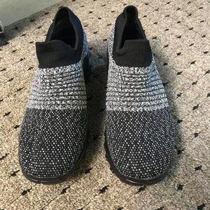 Slip-on Gray/Black Sock Shoes